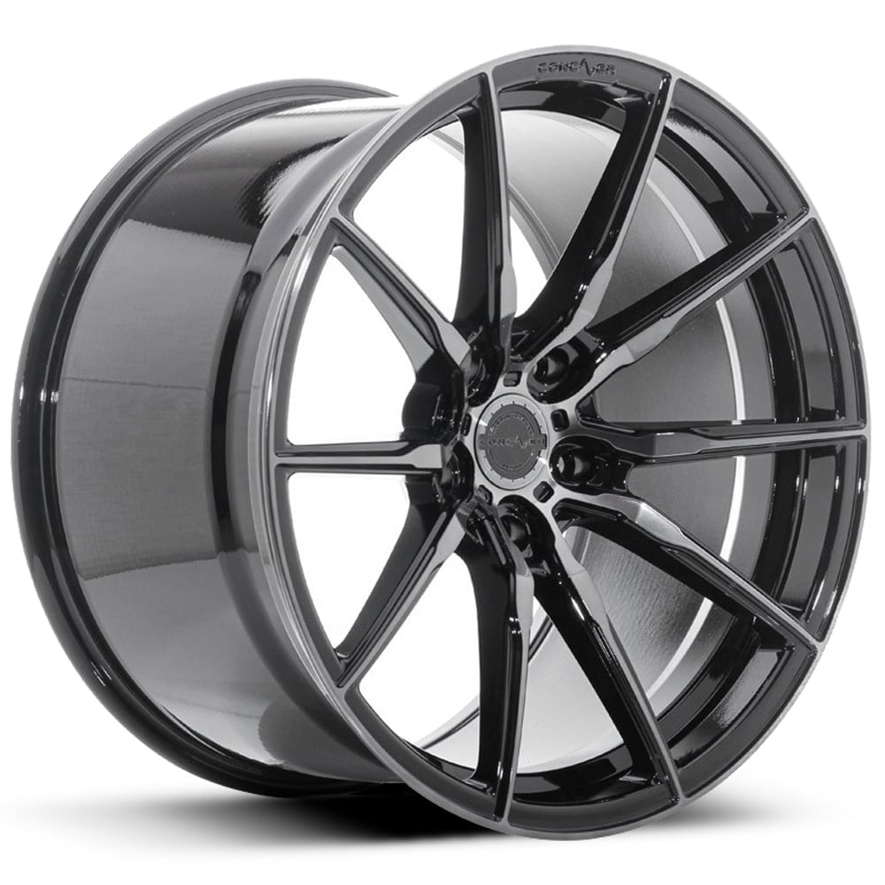CVR4 - Gloss Black with Dark Tinted Brushed Face (Double Tinted)