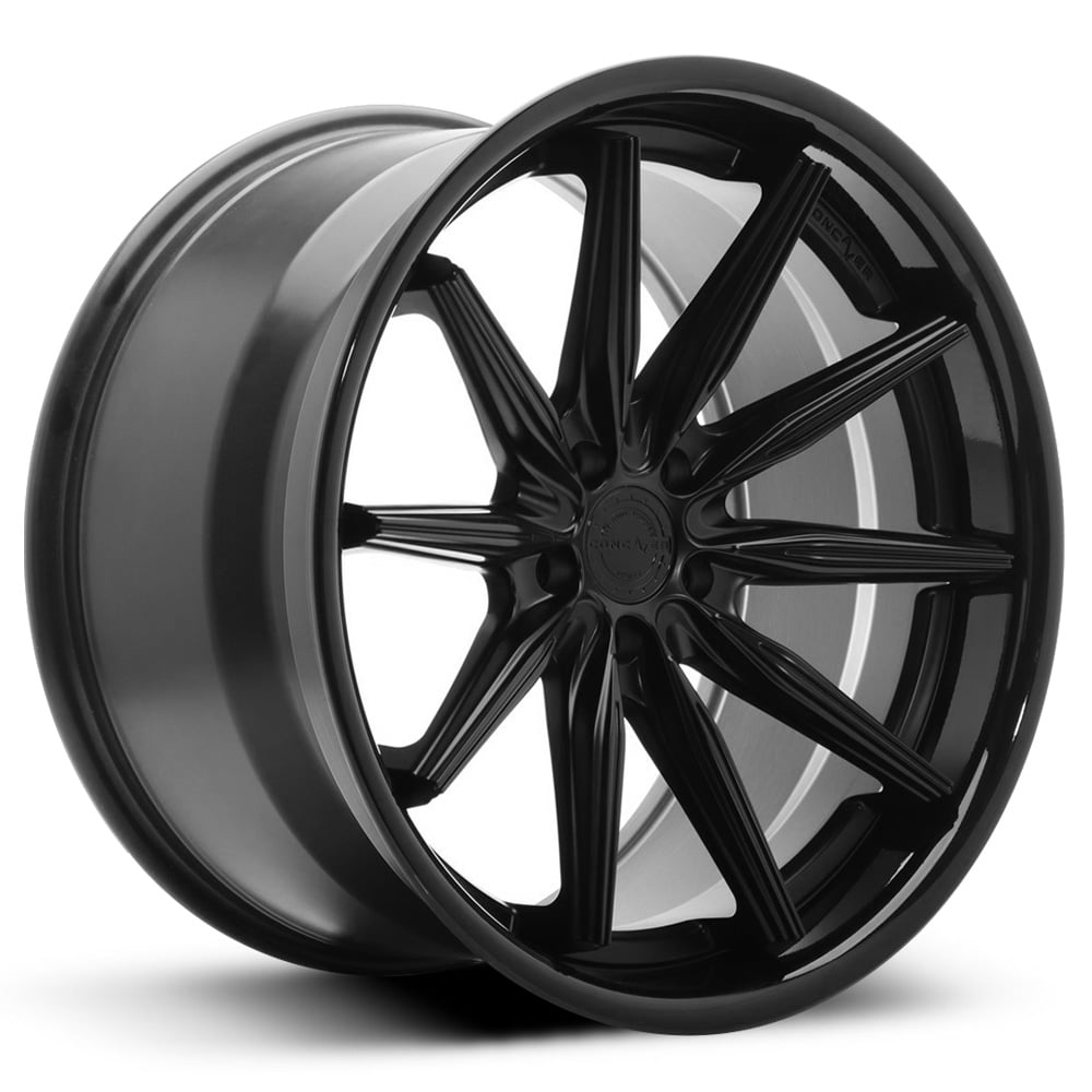 CVR8 - Matt Black with Gloss Stainless Lip