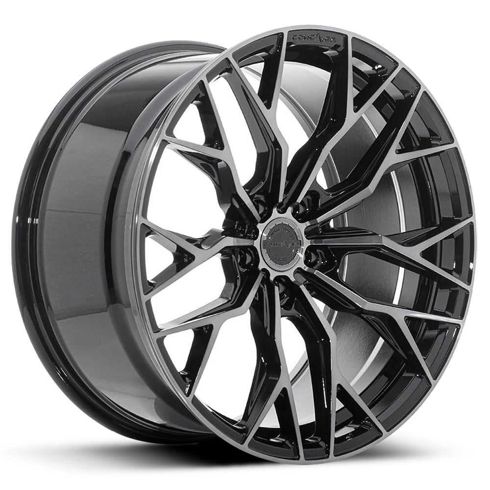 CVR1 - Gloss Black with Dark Tinted Brushed Face (Double Tinted)