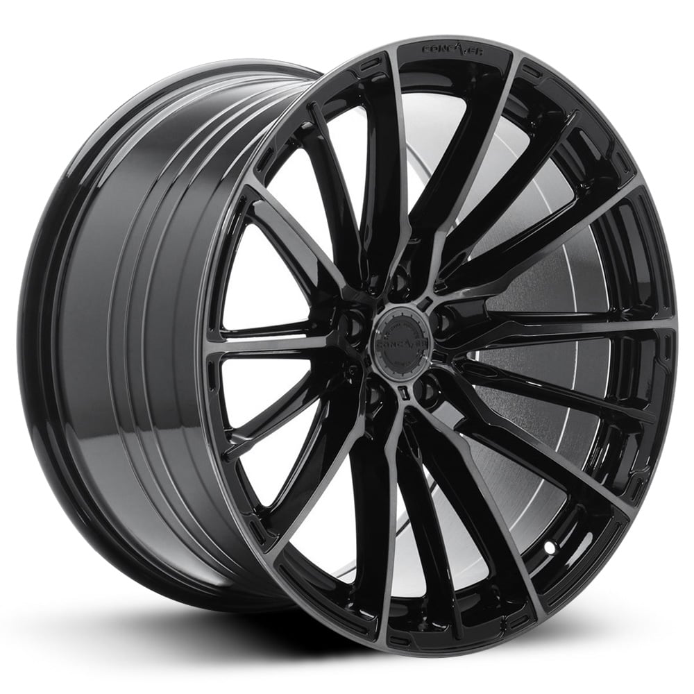 CVR7 - Gloss Black with Dark Tinted Brushed Face (Double Tinted)