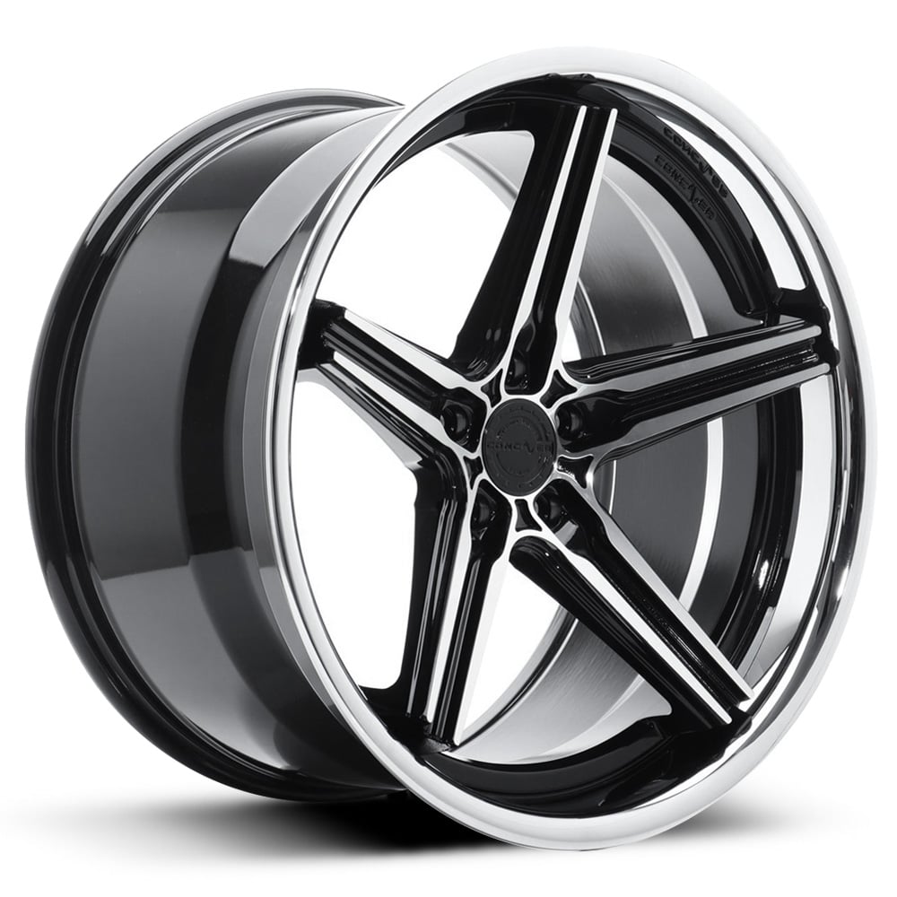 CVR9 - Gloss Black with Polished Face & Stainless Lip