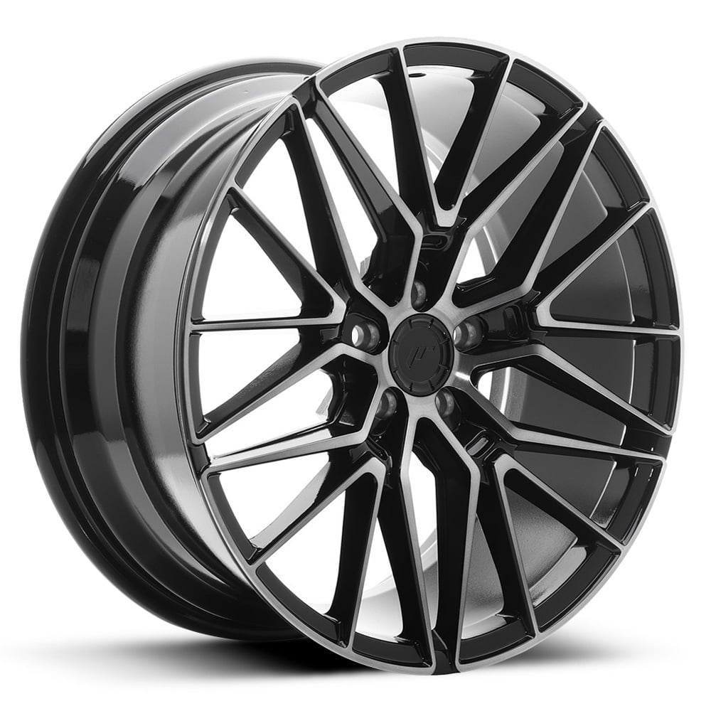JR38 - Gloss Black with Dark Tinted Brushed Face