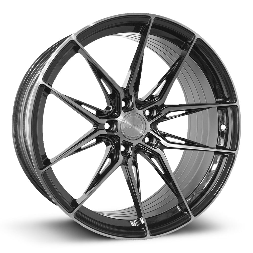 RF107 - Gloss Black with Dark Tint Polished Face