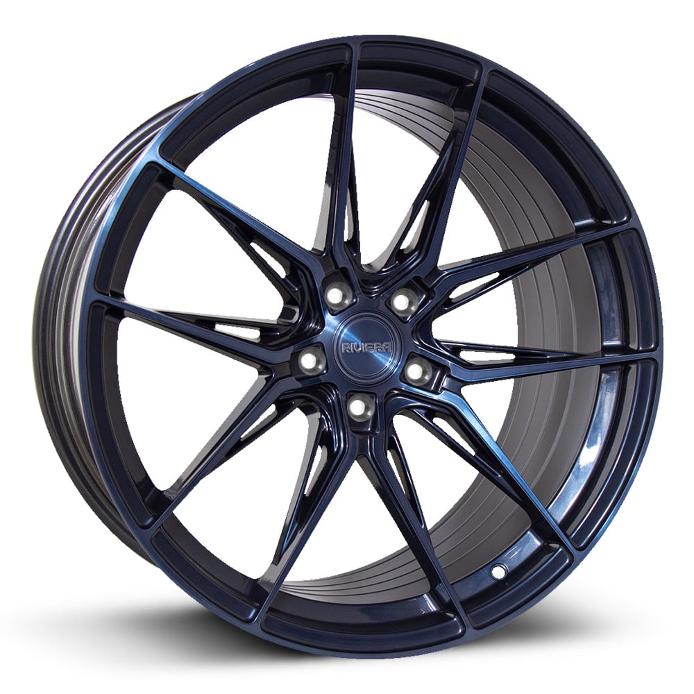 RF107 - Aqua Blue with Blue Tint Brushed Face