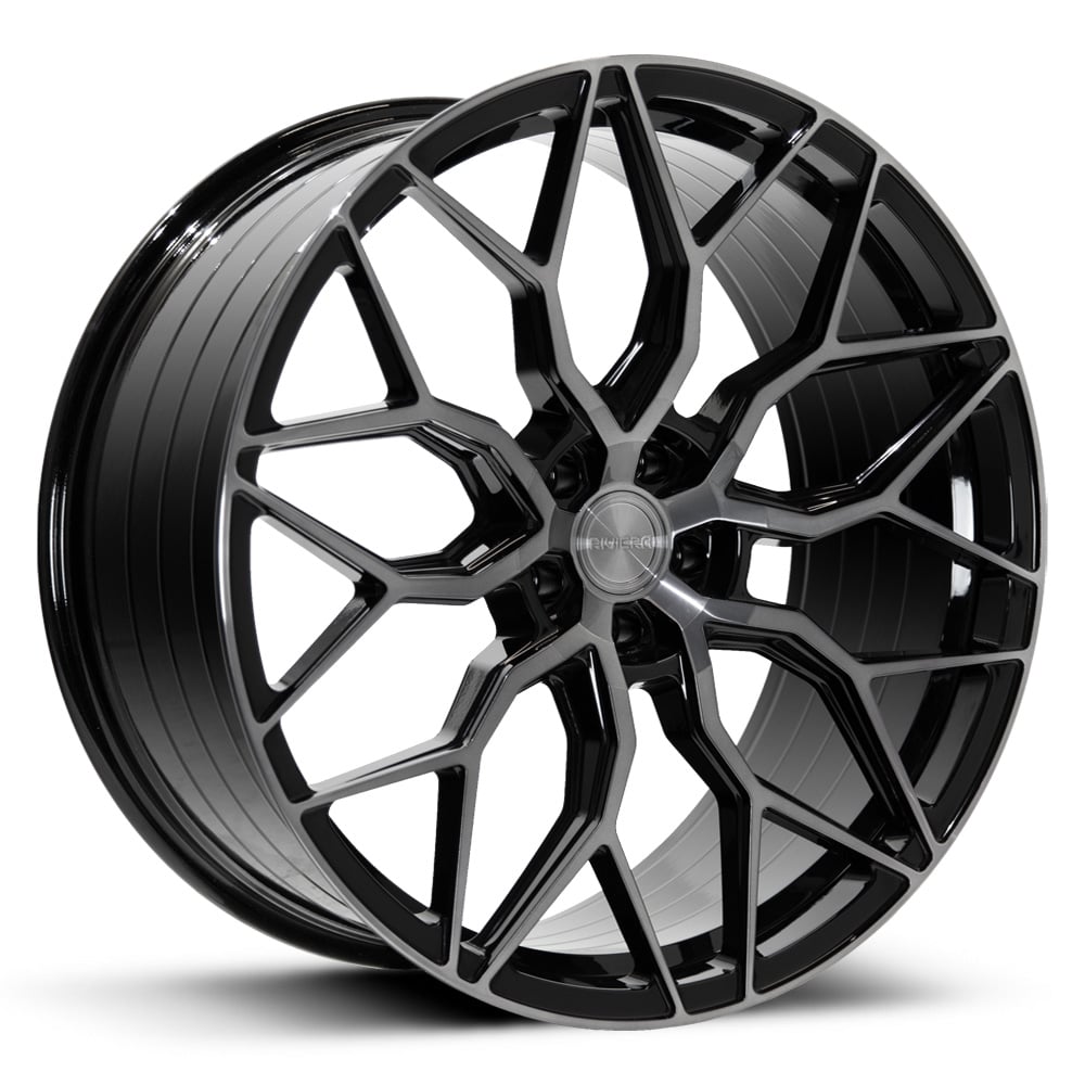 RF108 - Gloss Black with Dark Tint Polished Face