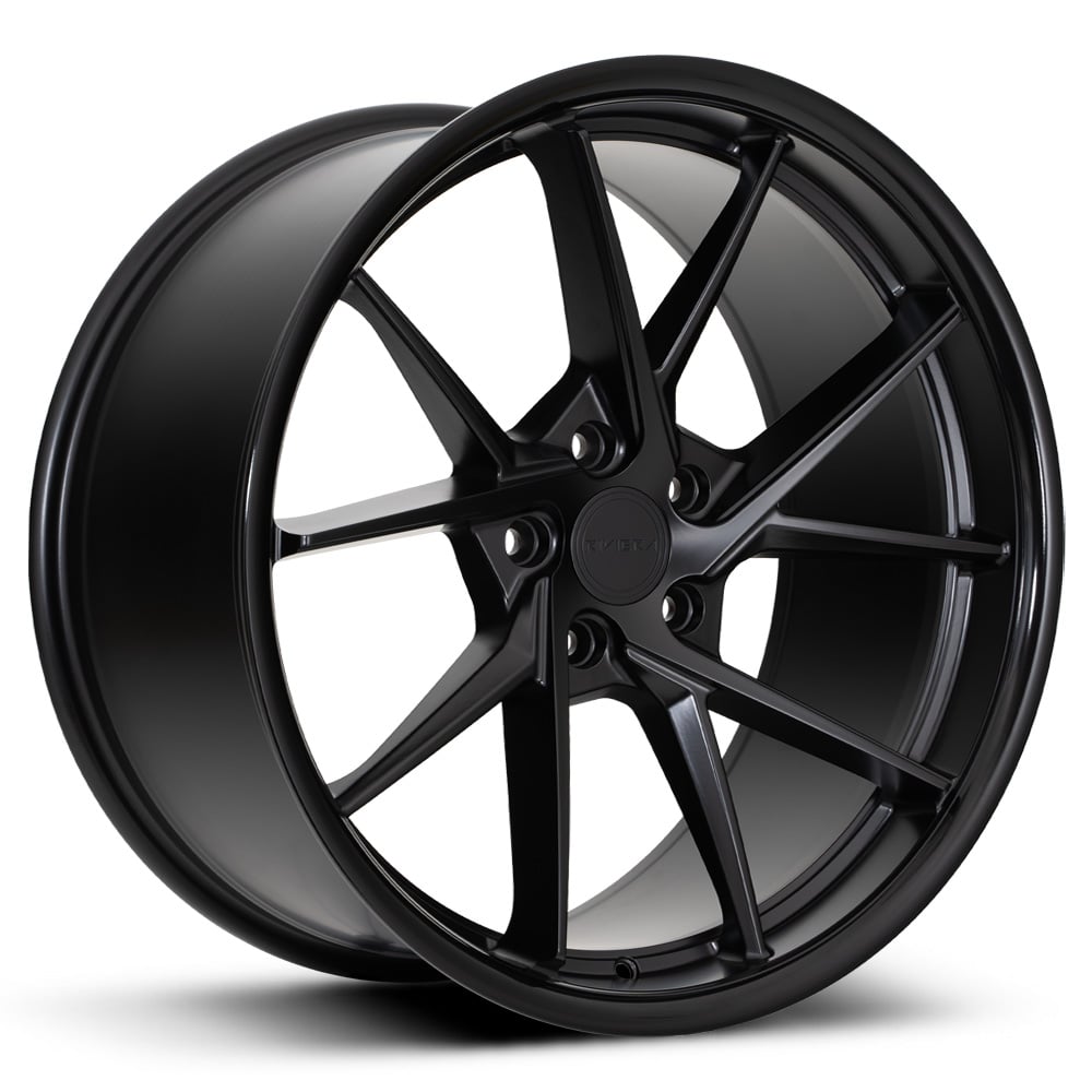 RF1 - Matt Black with Gloss Black Rim