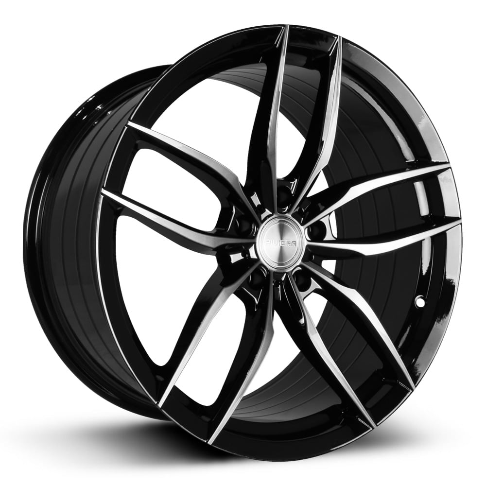 RV195 - Gloss Black with Dark Tint Polished Face