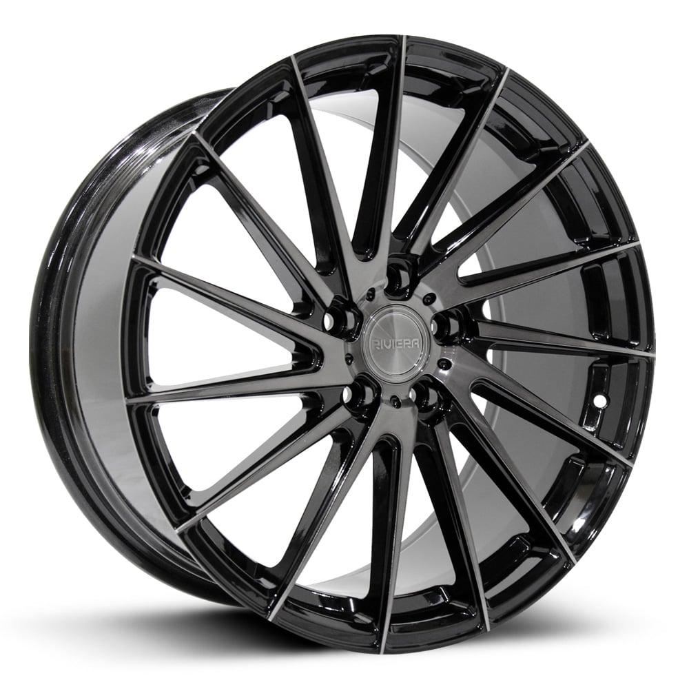 RV199 - Gloss Black with Dark Tint Polished Face
